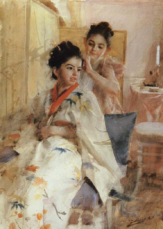 Fronarna Salomon(The misses Salomon), Anders Zorn